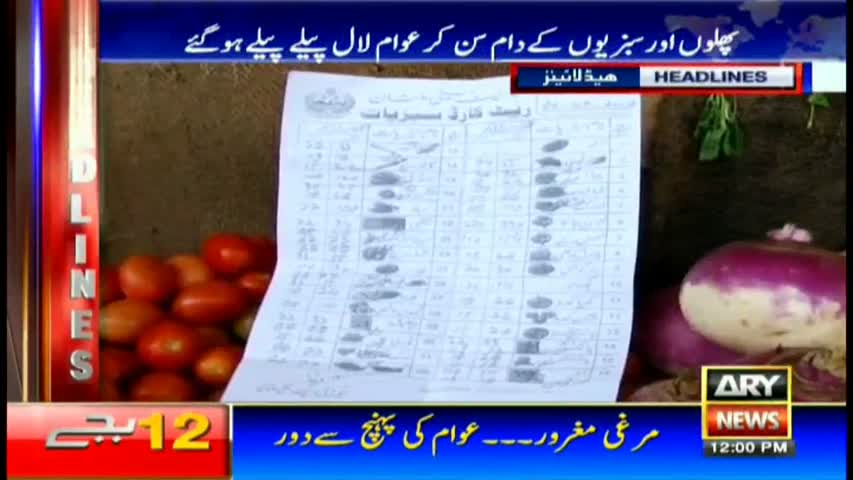 ARY News Headlines 1200 26th March 2017