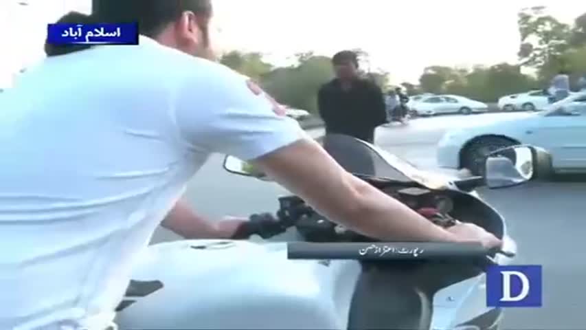 Road safety by heavy bikers in Islamabad
