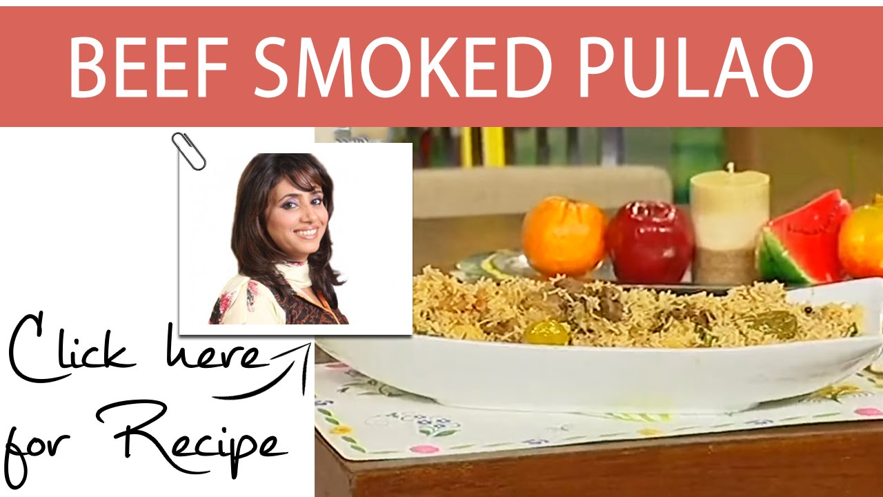 Tarka Recipe Beef Smoked Pulao by Chef Rida Aftab Masala TV 6 September 2016