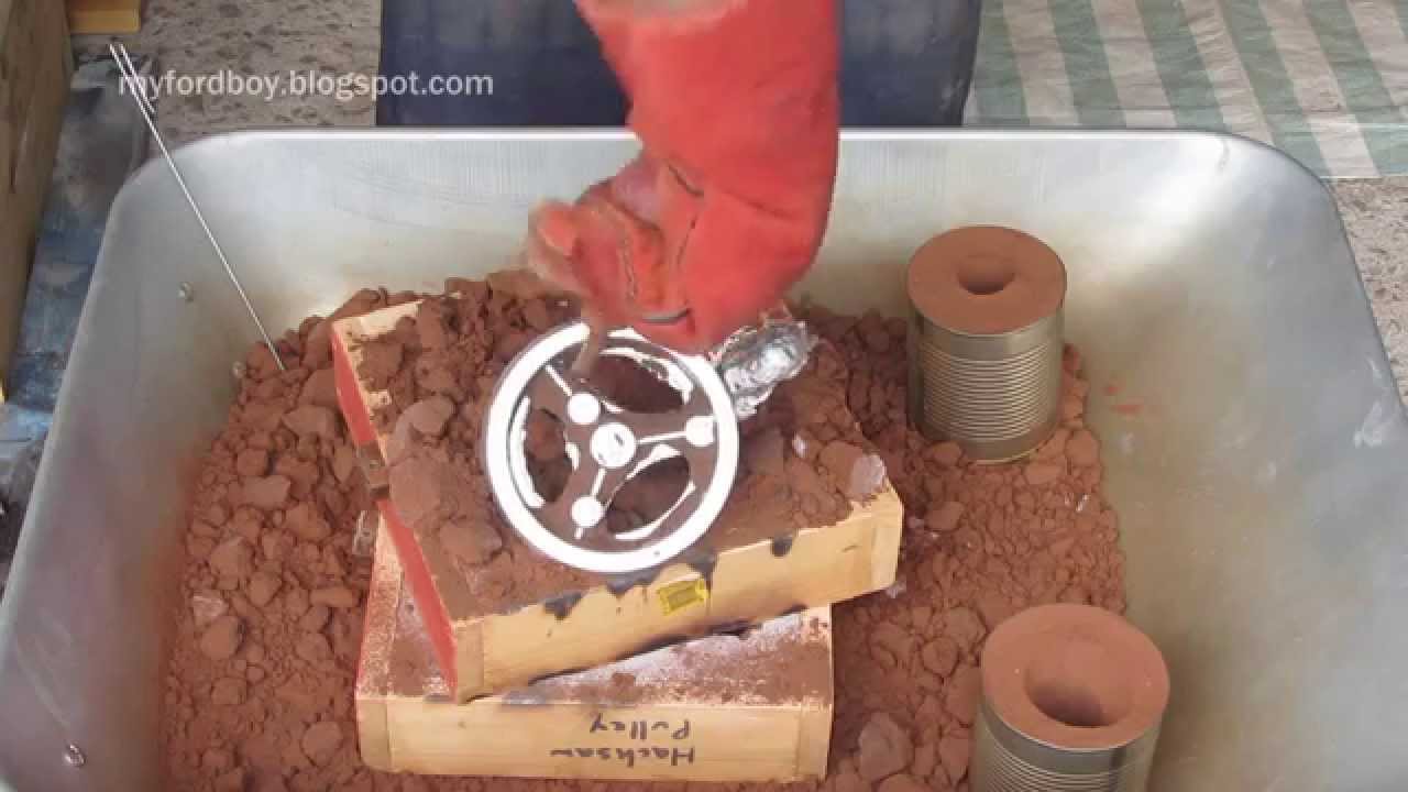 Metal Casting at Home Part 42, One Piece Pattern with Cut Outs Aermotor Pump Gear.