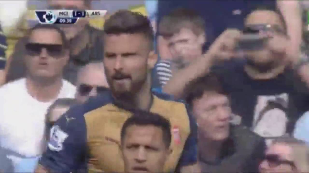 MANCHESTER CITY VS ARSENAL 2-2 - All Goals & Match Highlights - May 8 2016