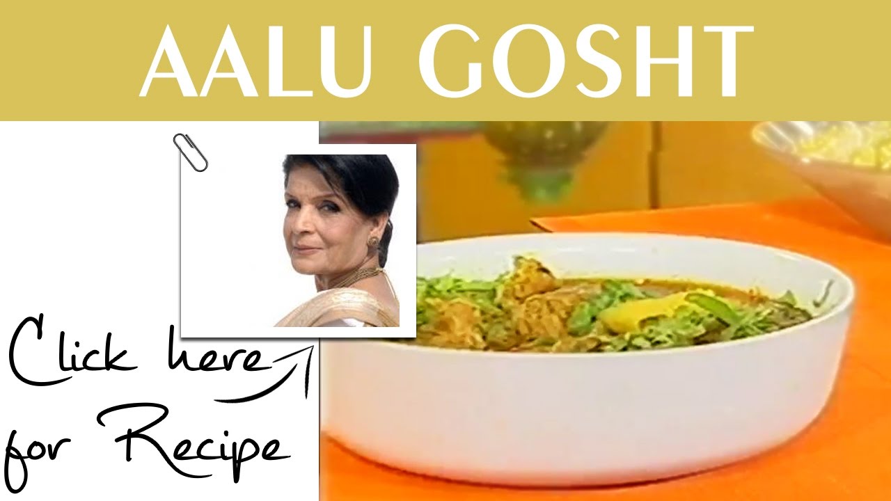 Handi Recipe Aalu Gosht by Chef Zubaida Tariq Masala TV 4 Oct 2016