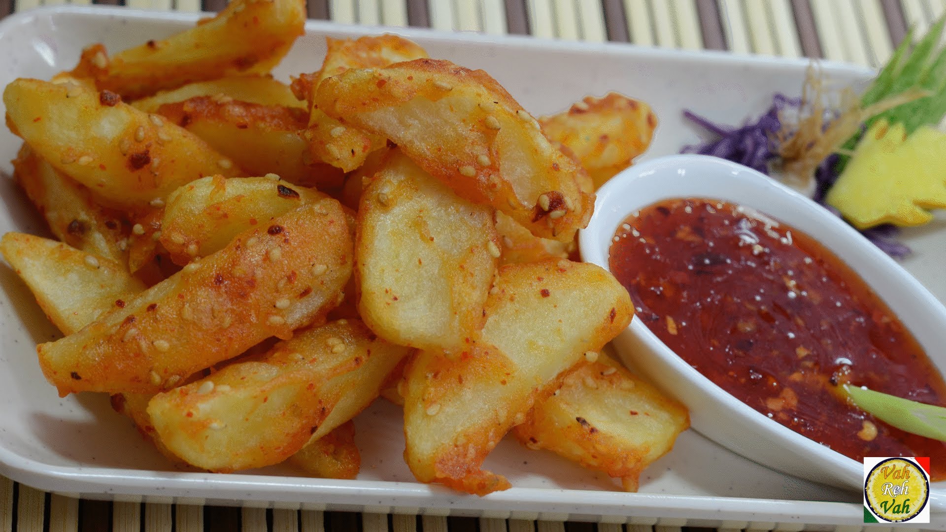 Crispy Potato Wedges - By Vahchef @ vahrehvah.com