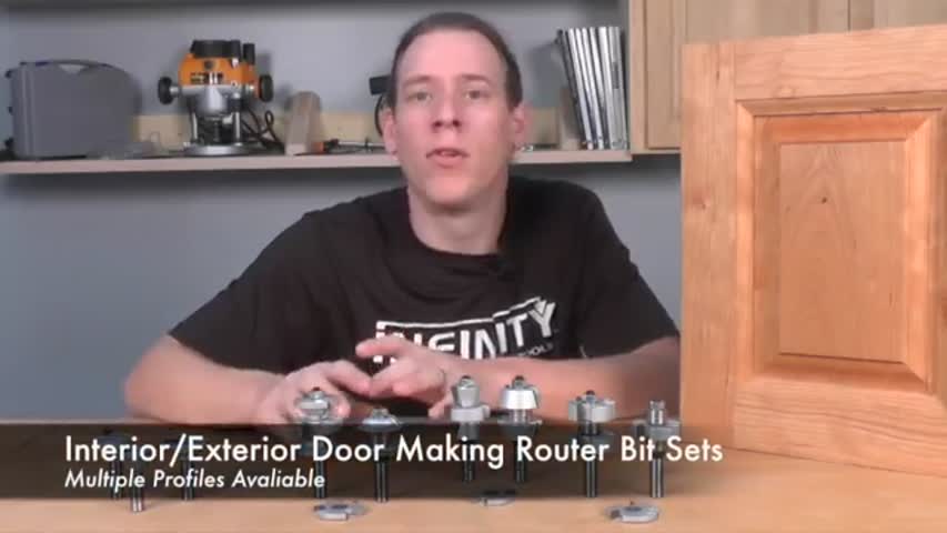 Infinity Cutting Tools - Interior & Exterior Door Making Router Bit Sets