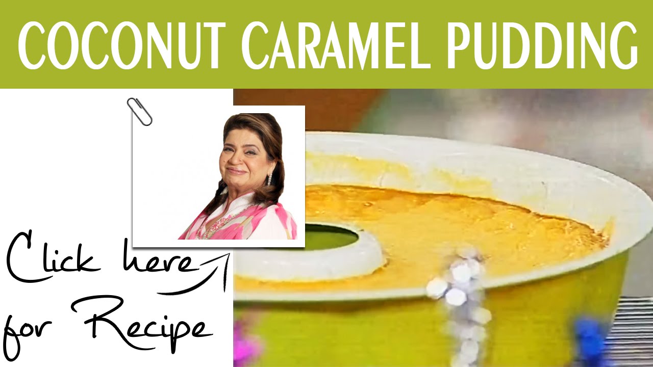 Masala Mornings Recipe Coconut Caramel Pudding by Chef Shireen Anwar Masala TV 03 Aug 2016
