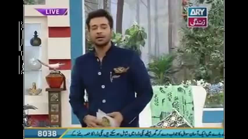 Faisal Qureshi Morning Show Salam Zindagi 25 April 2016 Ary Zindagi
