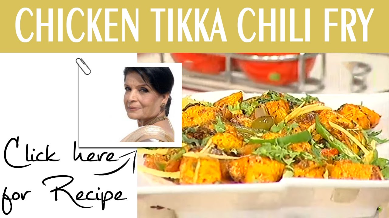 Handi Recipe Chicken Tikka Chili Fry by Chef Zubaida Tariq Masala TV 18 Nov 2015