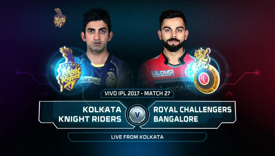 IPL 2017 27th Match KKR vs RCB Highlights