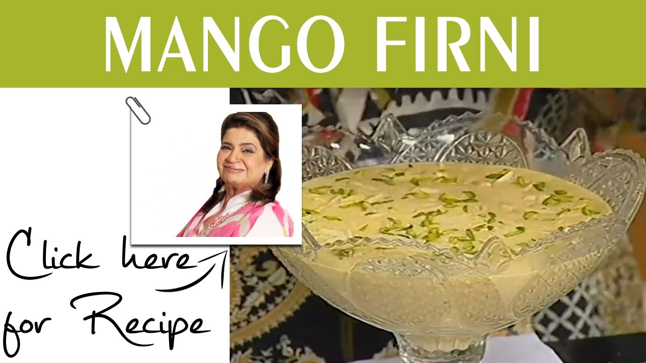 Masala Mornings Recipe Mango Firni by Chef Shireen Anwar Masala TV 5 October 2016