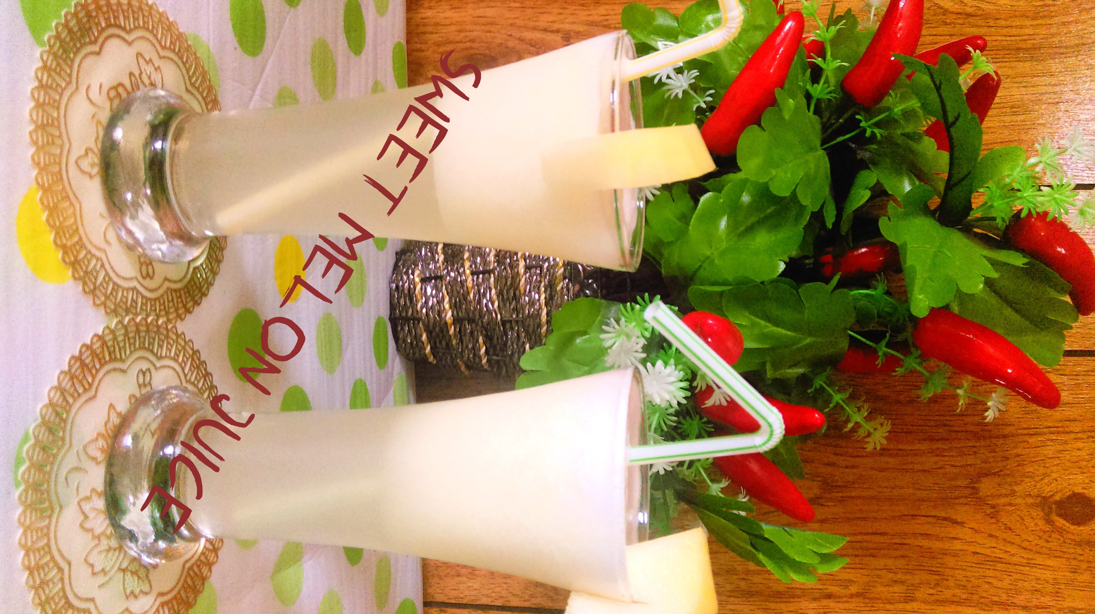 Sweet Melon Juice | Farah's Cooking Diary