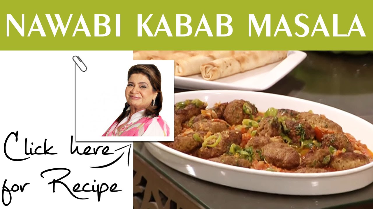 Masala Mornings Recipe Nawabi Kabab Masala by Chef Shireen Anwar Masala TV 7 July 2016