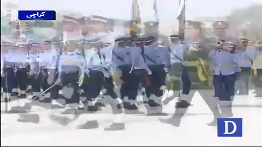 Change of guard ceremony at Mazar-e-Quaid