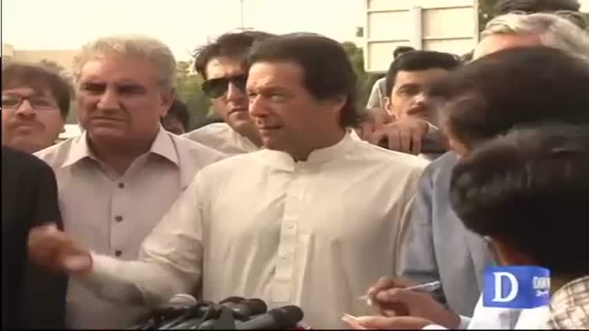 Karachi: Chairman PTI Imran Khan media talk